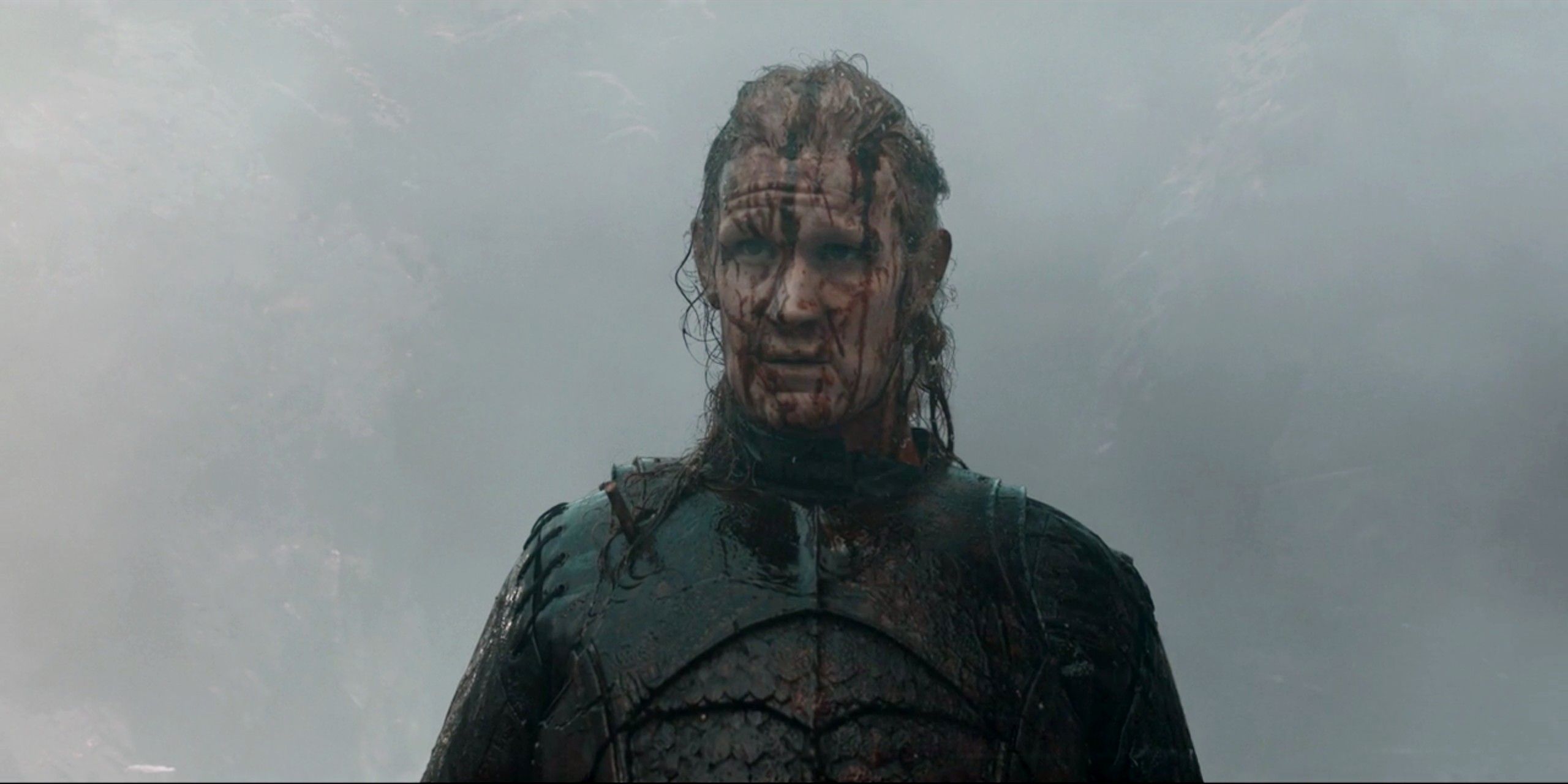Daemon wearing armor and covered in blood on House of the Dragon