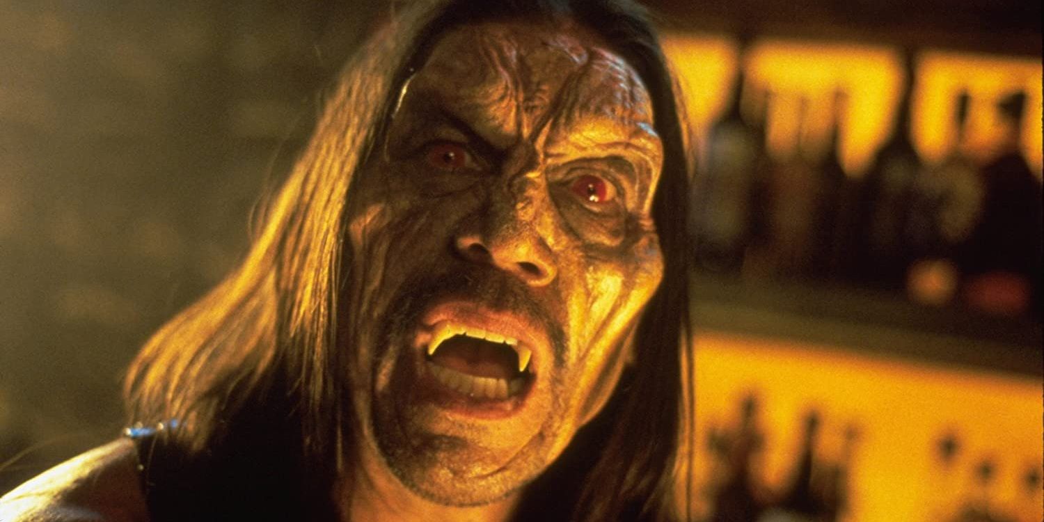 Danny Trejo como um vampiro em From Dusk Till Dawn