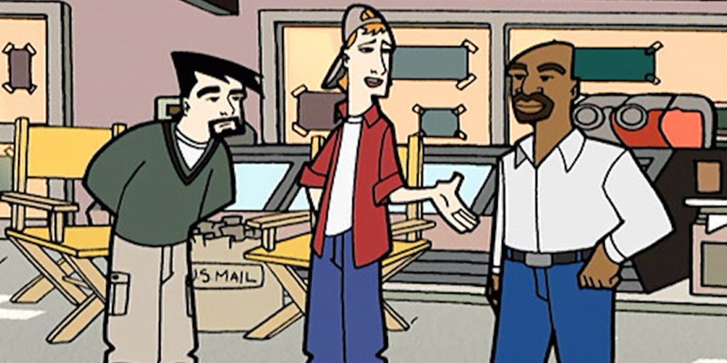 Dante and Randal with Lando in Clerks The Animated Series