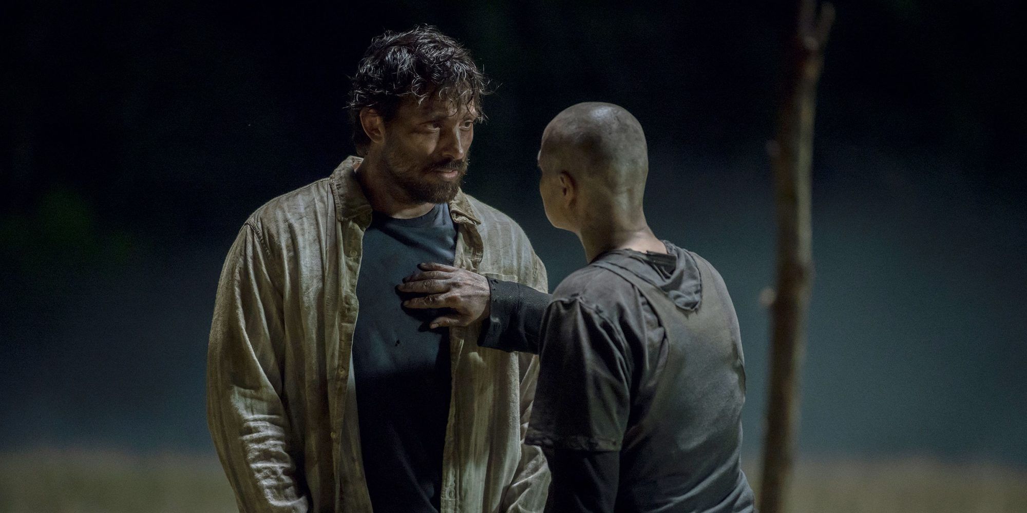 Dante talking to Alpha in The Walking Dead