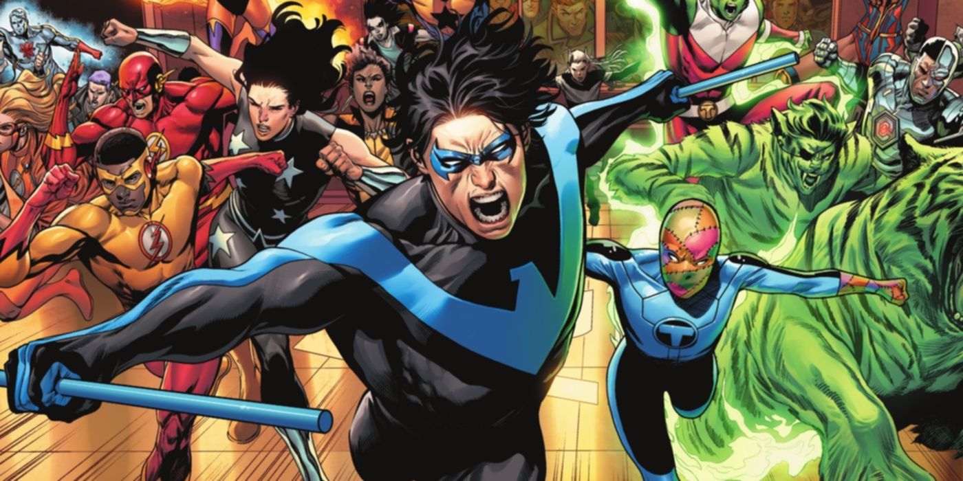 Un grupo de jóvenes héroes emerge de Dark Crisis on Infinite Earths (DC Comics).