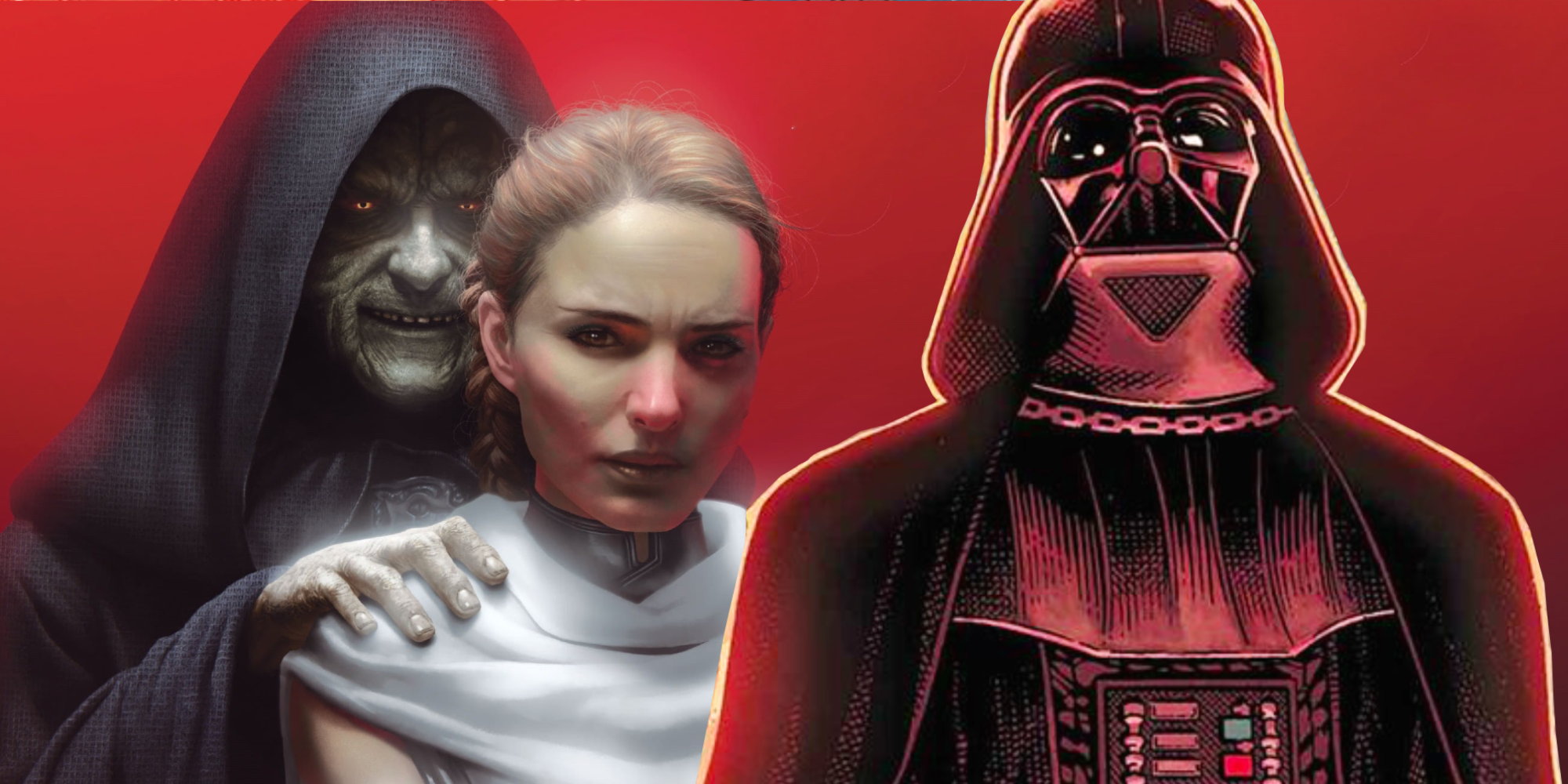 Star Wars' Darth Vader and Emperor Palpatine with Sabé