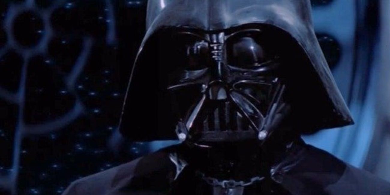 Darth Vader in the Emperor's throne room in Return of the Jedi