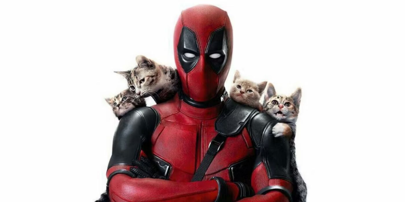 Deadpool with kittens