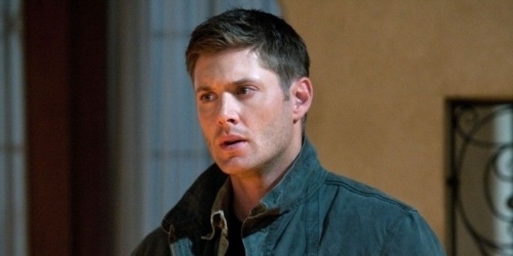 Dean Winchester looking to his right in Supernatural