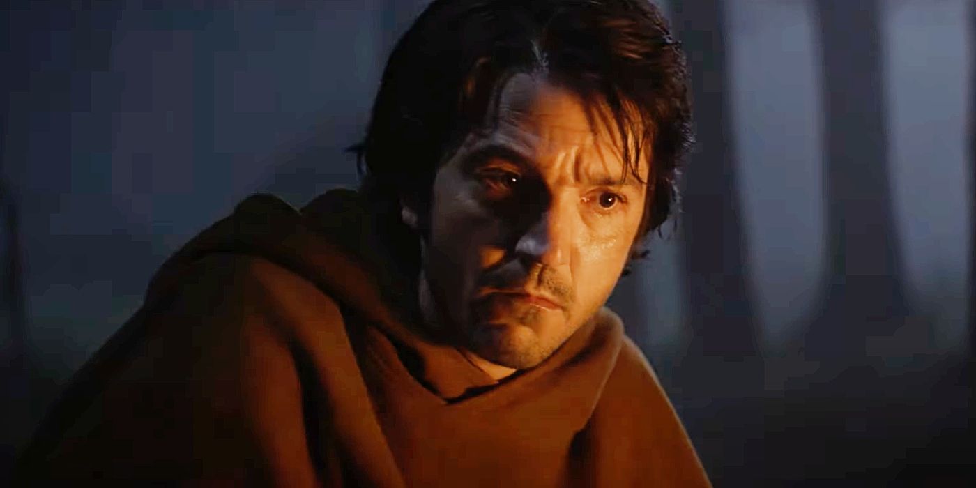 An image of Cassian Andor looking serious in Andor