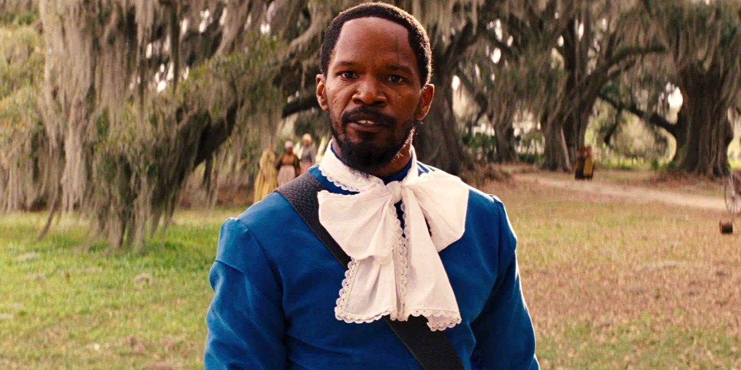 Django in his blue outfit