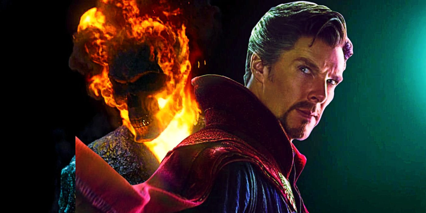 Doctor Strange back to back with Ghost Rider from Ghost Rider 2