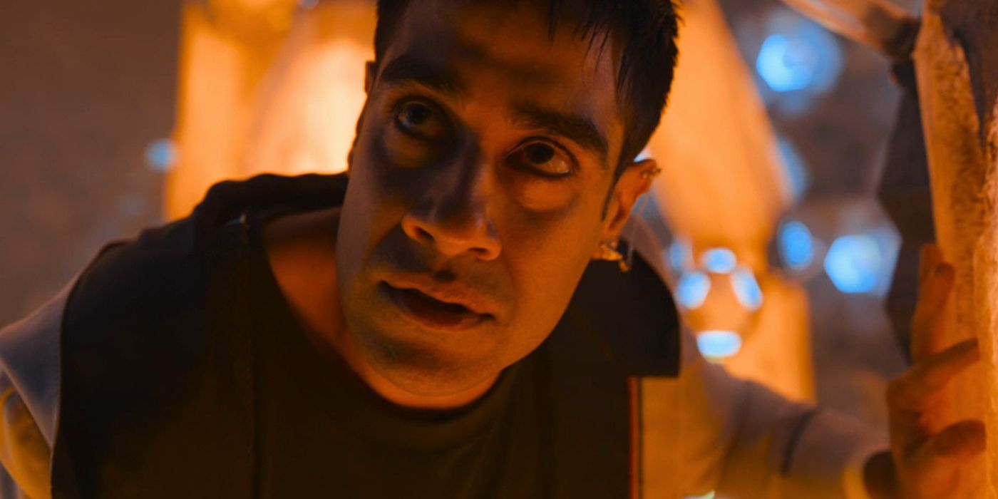 Sacha Dhawan as the Master standing in the TARDIS in the Doctor Who episode "The Power of the Doctor."