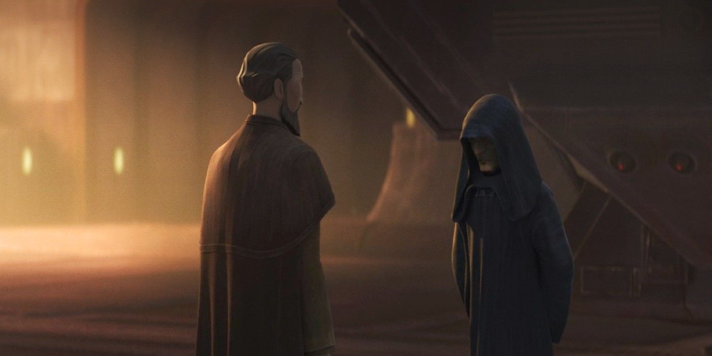 Dooku and Palpatine on Coruscant in Tales of the Jedi.