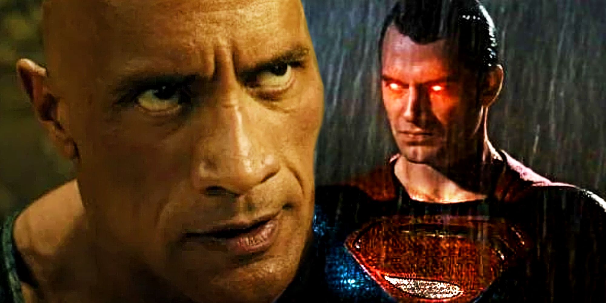 Dwayne Johnson's Black Adam vs Henry Cavill's Superman in the DCEU