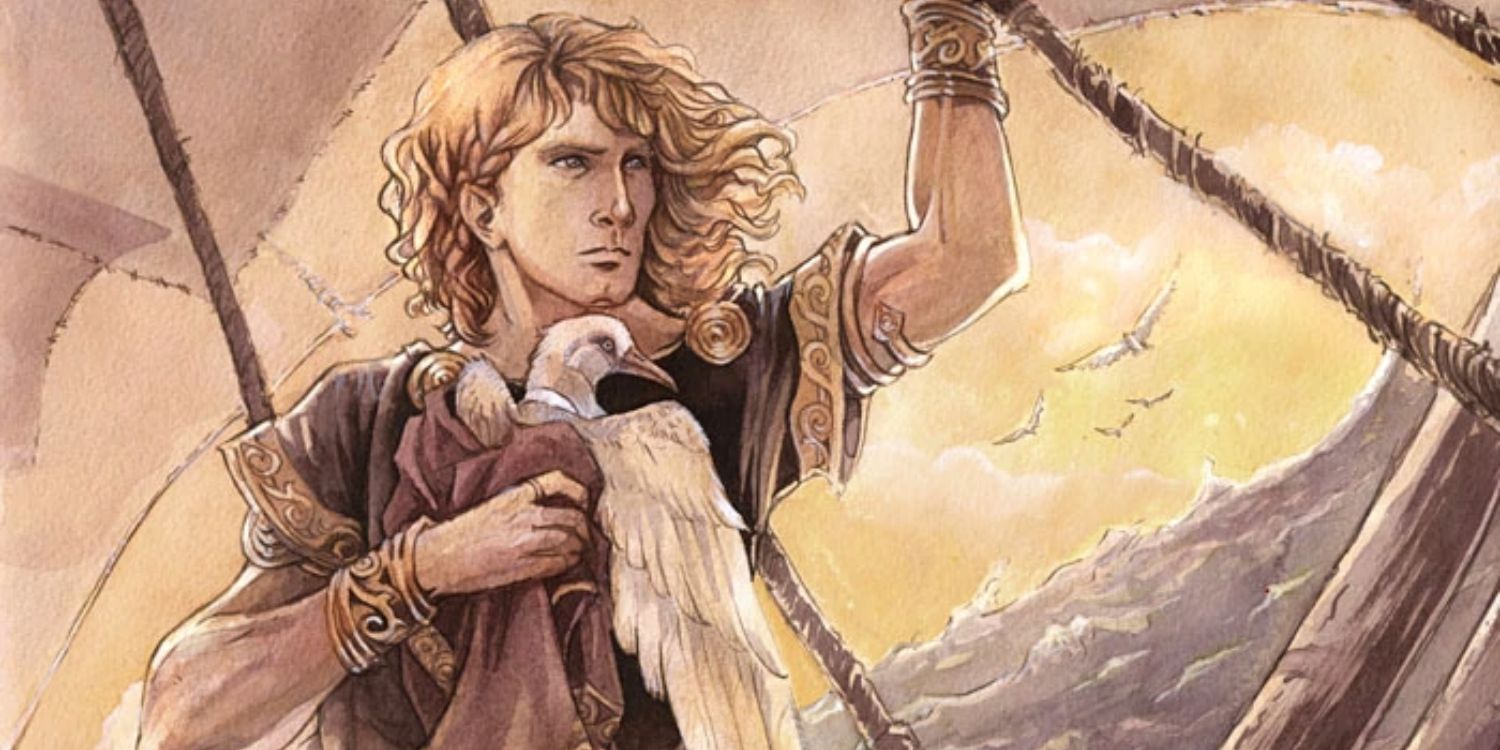 Eärandil the Mariner and Elwing, art by Jenny Dolfen