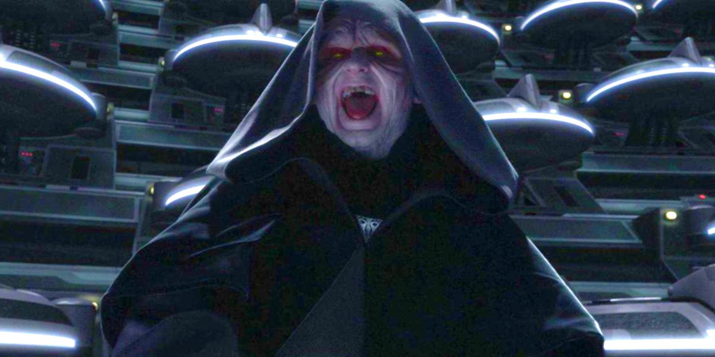 Emperor Palpatine in the Senate in Revenge of the Sith