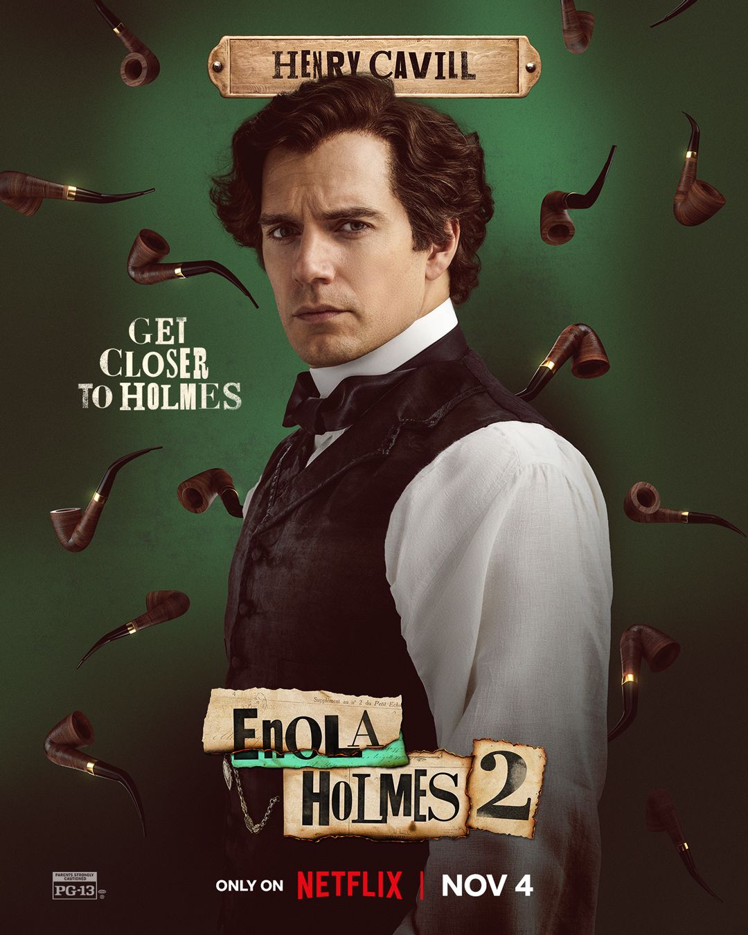 Henry Cavill Looks Dashing As Sherlock In Enola Holmes 2 Character Posters