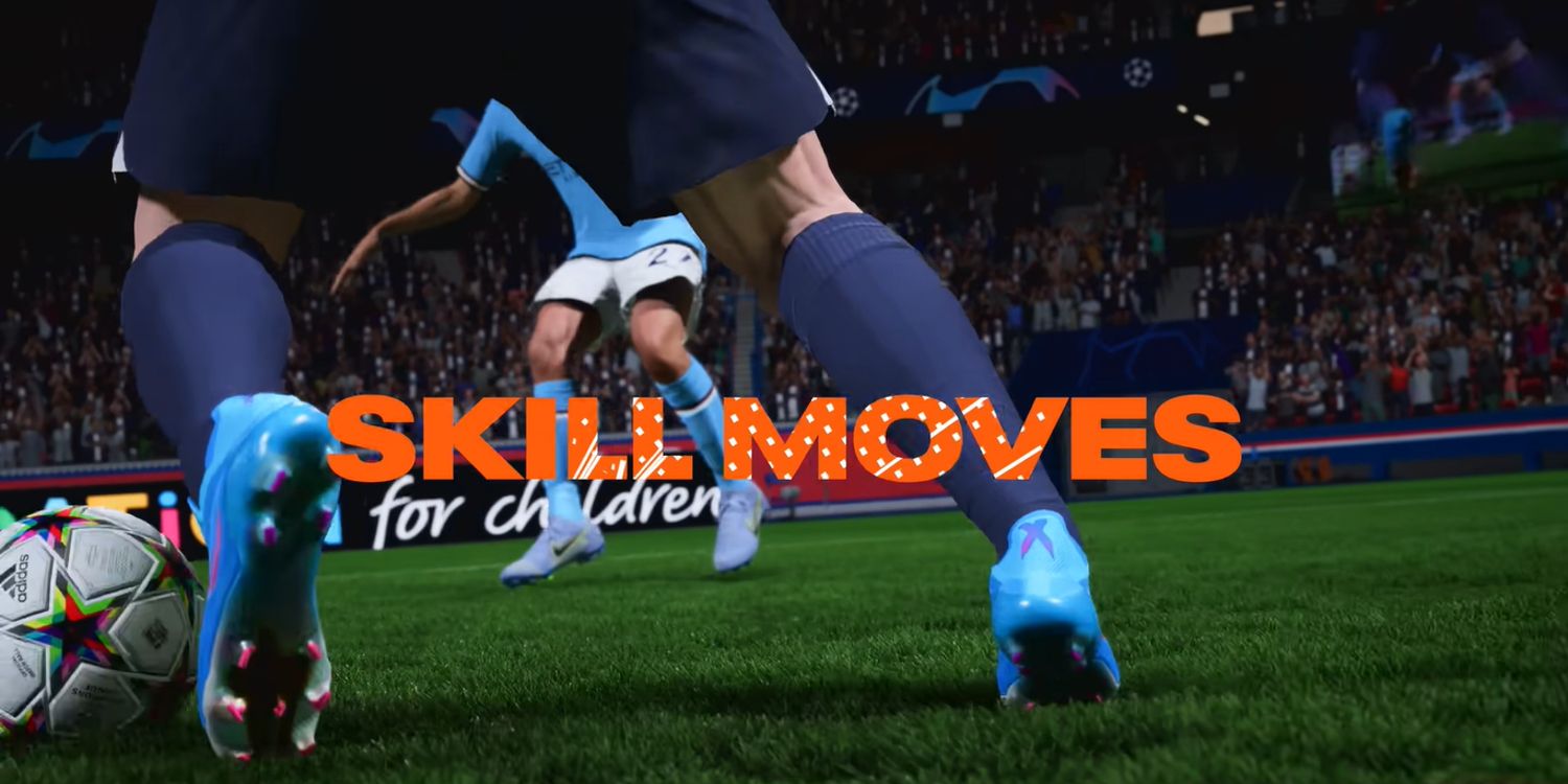 FIFA 23 Player Using Skills To Avoid Defender