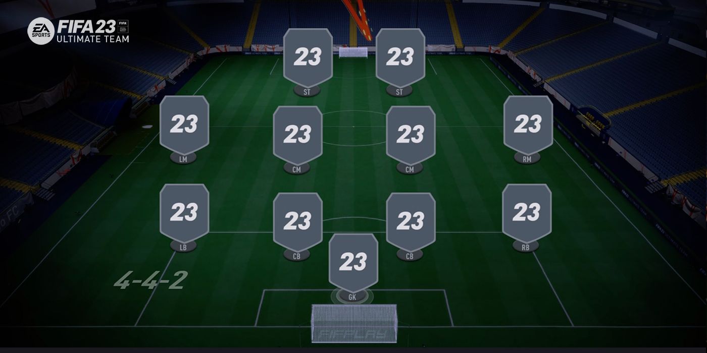 FIFA 23 Ultimate Team 4-4-2 Formation Setup Screen
