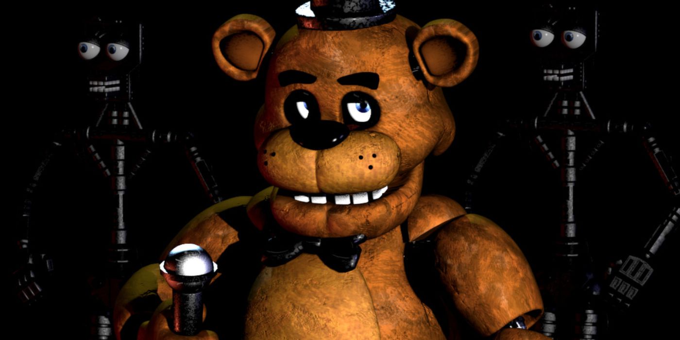 Promotional image of Freddy Fazbear from the first FNAF.
