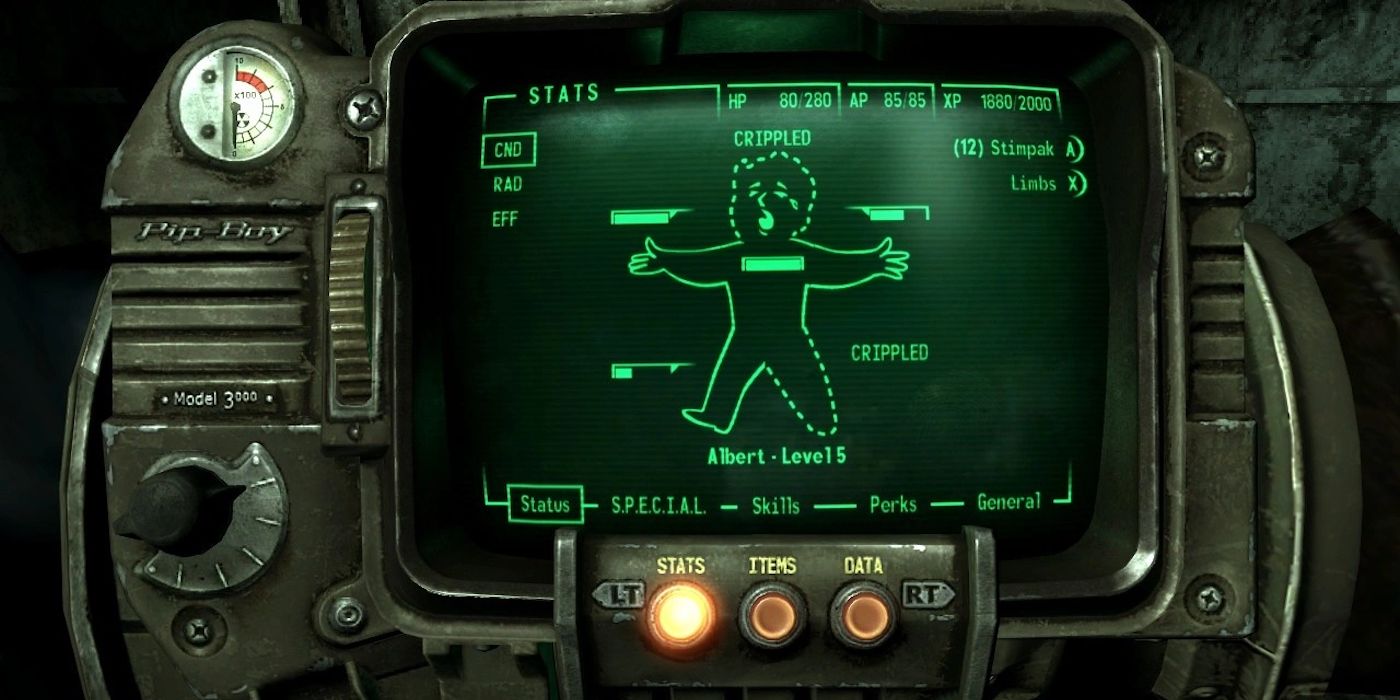 Fallout 3 Pip-Boy menu