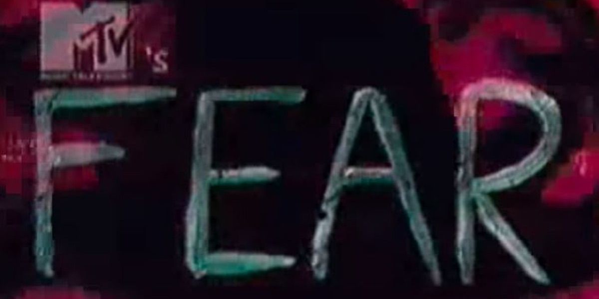 O cartão de título para o programa da MTV Fear 