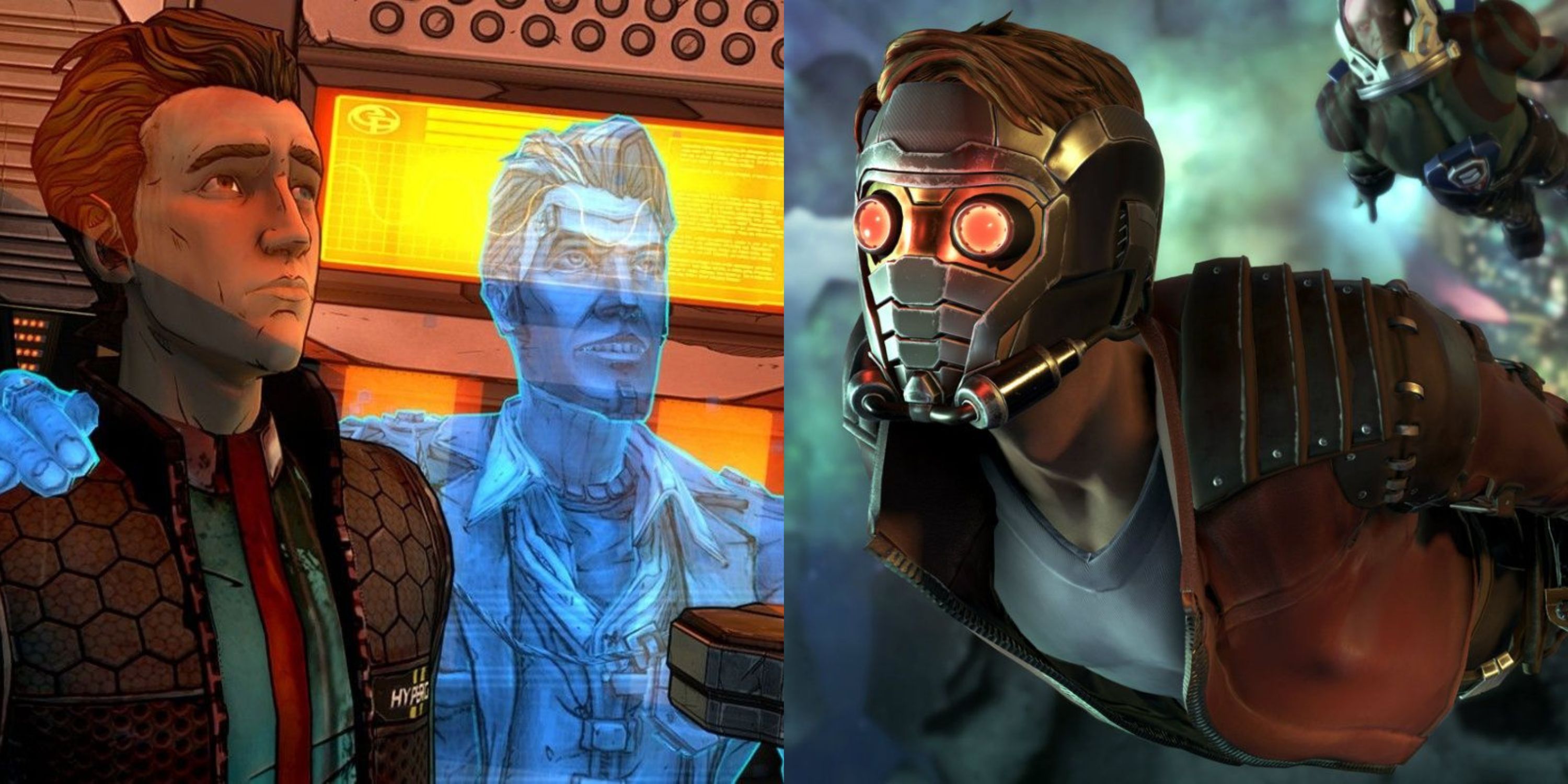 Featured image gameplay from Tales from the Borderlands and artwork for Marvels Guardians of the Galaxy The Telltale Series