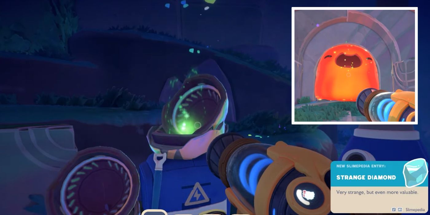 Finding a Strange Diamond in the Cave with the Boom Gordo Slime in Slime Rancher 2