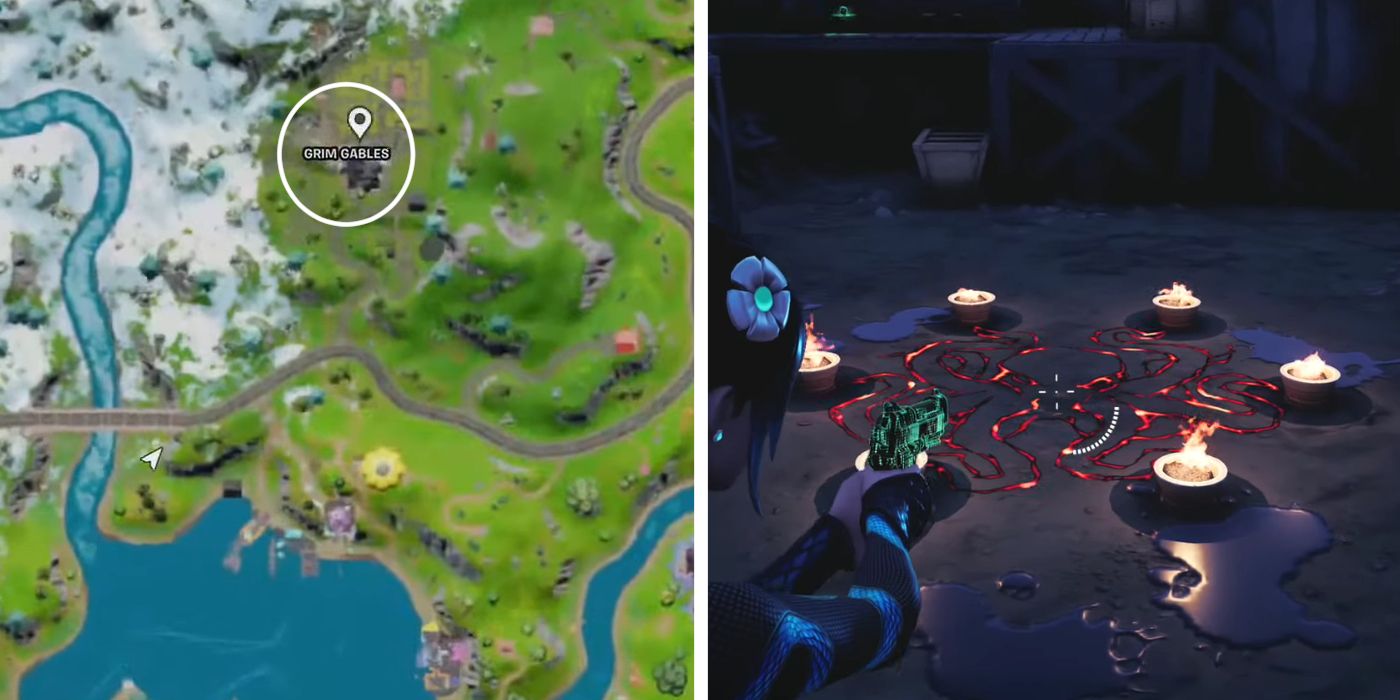 Finding the Map Location of the Inkquisitor Ritual Circle in Fortnite