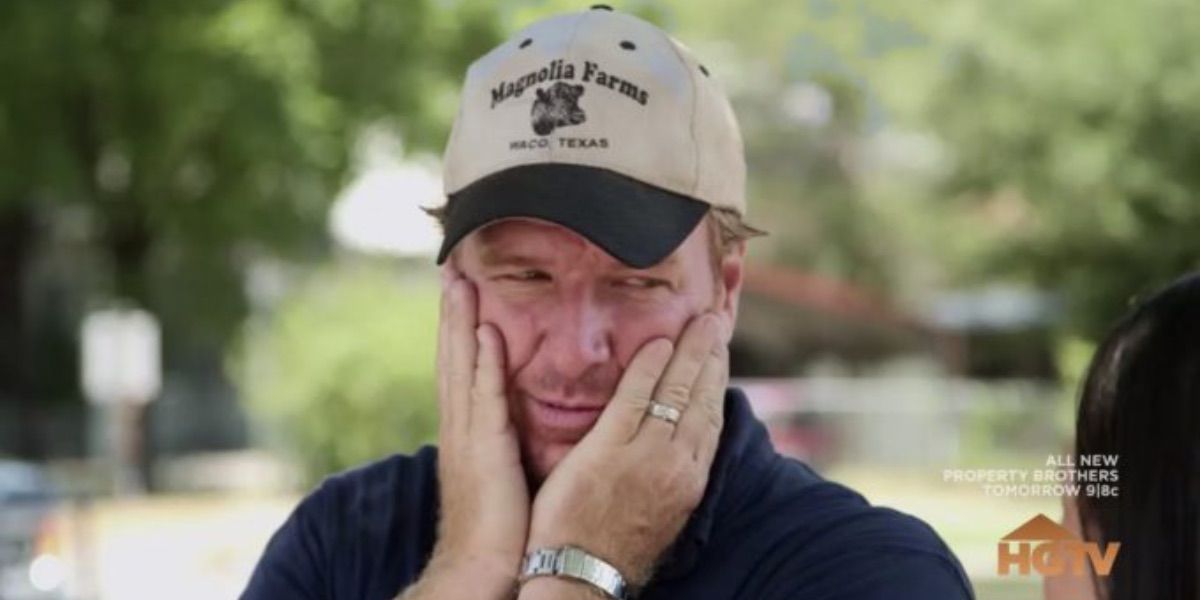 Chip looks exasperated in Fixer Upper