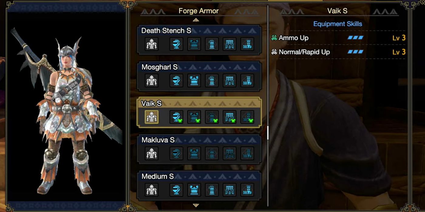 Forging the Vaik Armor in Monster Hunter Rise