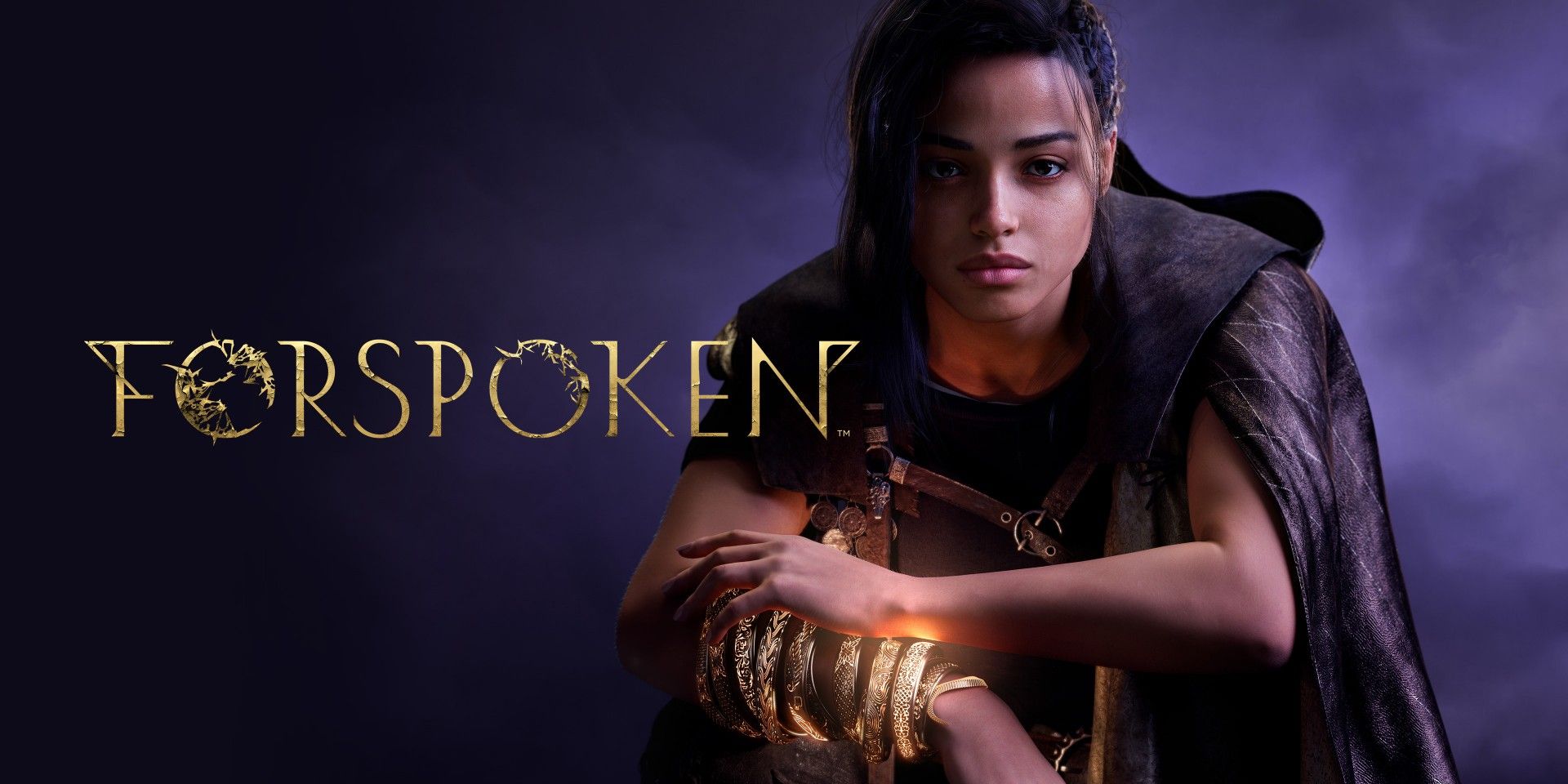 Forspoken Key Art showing protagonist Frey and the title.