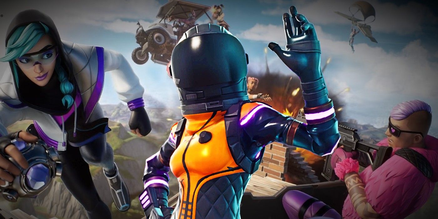 Fortnite promo image with a character in a space helmet waving to the camera over the center.