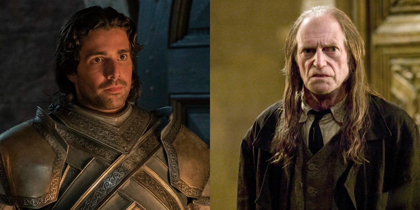 Ser Criston Cole and Argus Filch in their franchises.