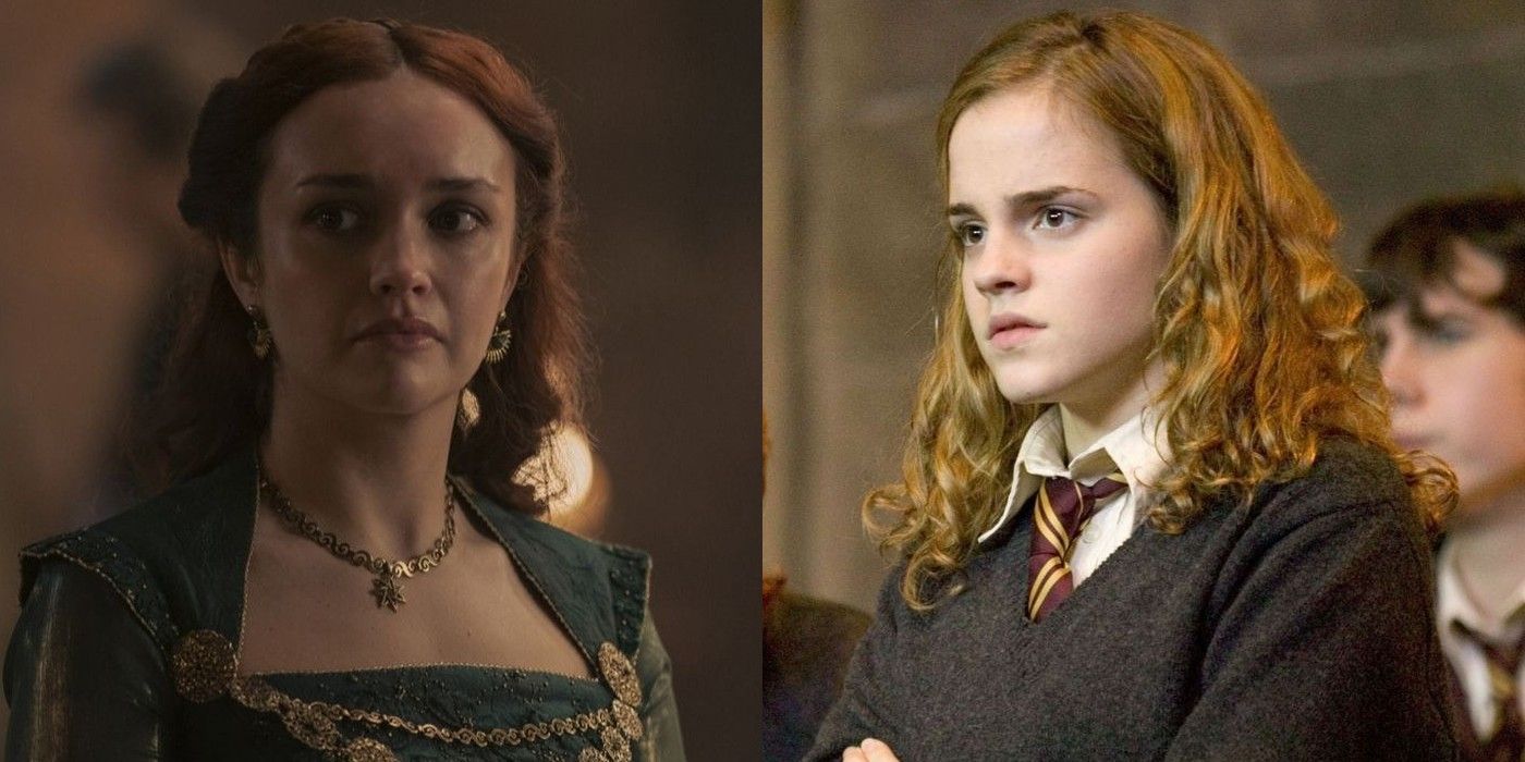 Queen Alicent Hightower and Hermione Granger in their franchises.