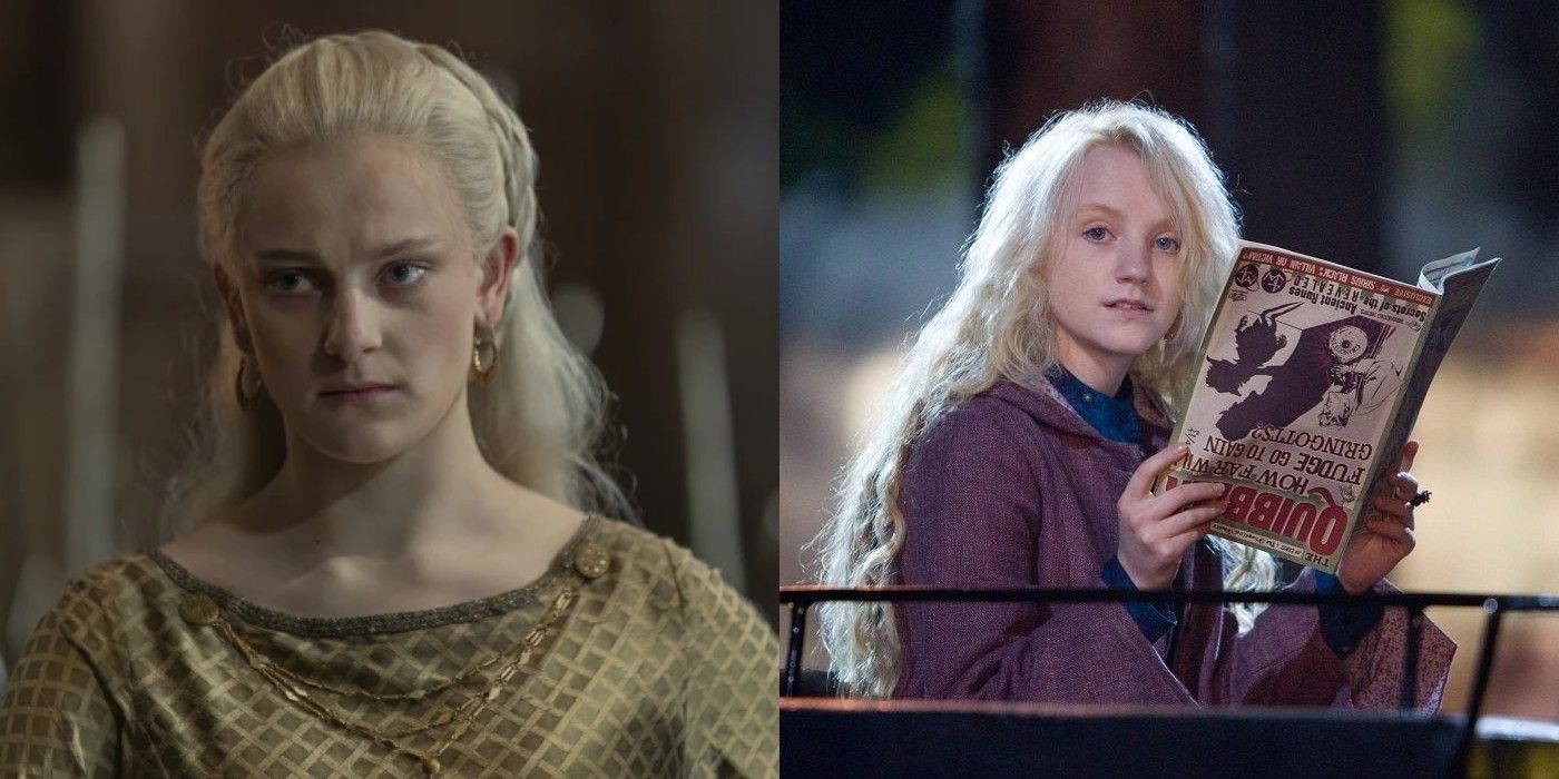 Queen Helaena Targaryen and Luna Lovegood in their franchises.
