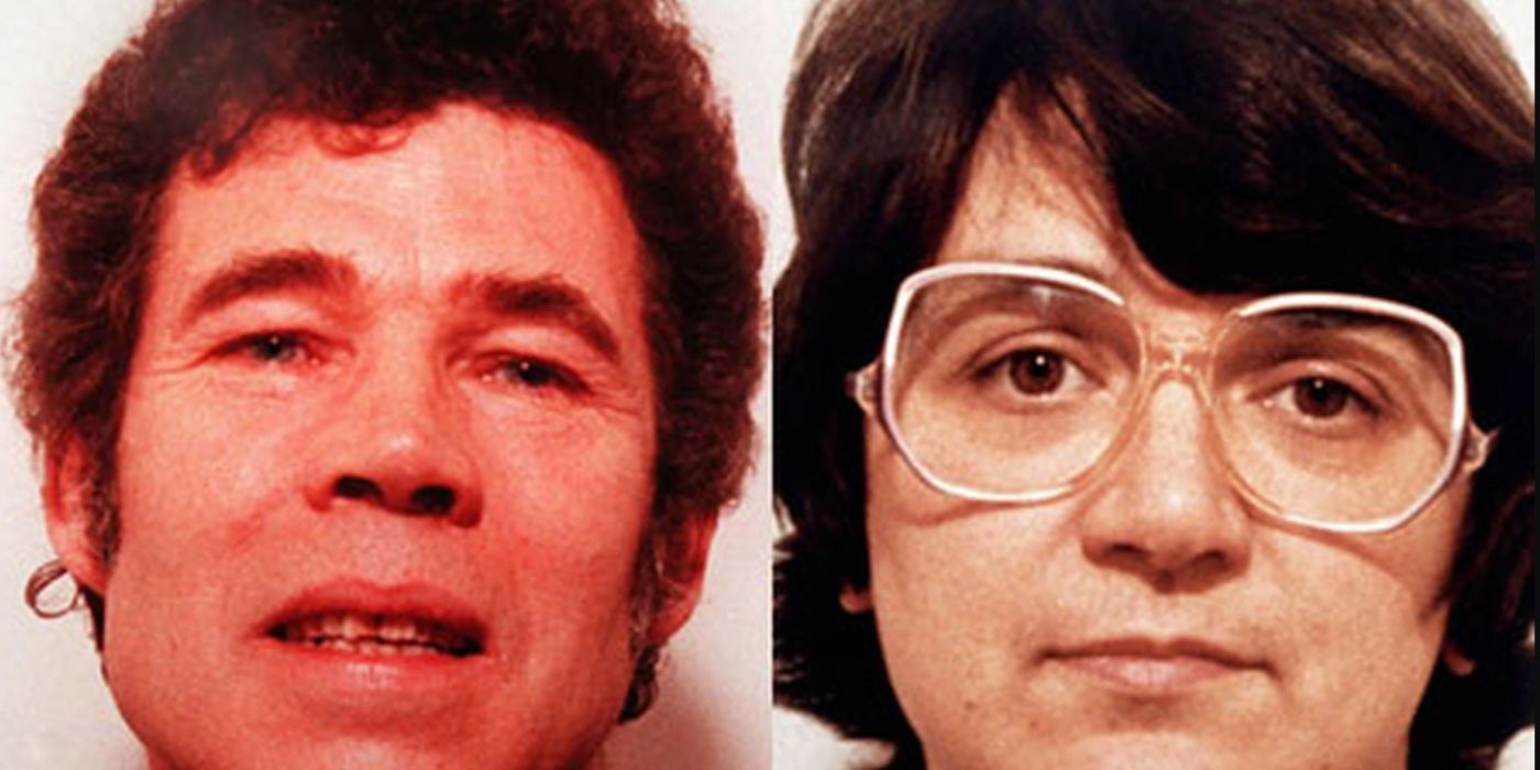 Fred and Rose West's mugshots.