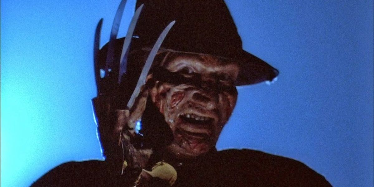 Freddy Krueger with knife fingers in A Nightmare on Elm Street