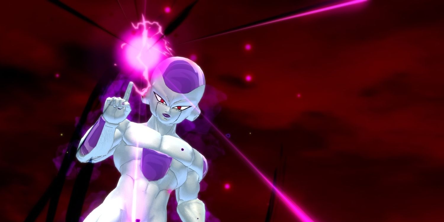 Frieza DB- The Breakers firing up a Super Attack