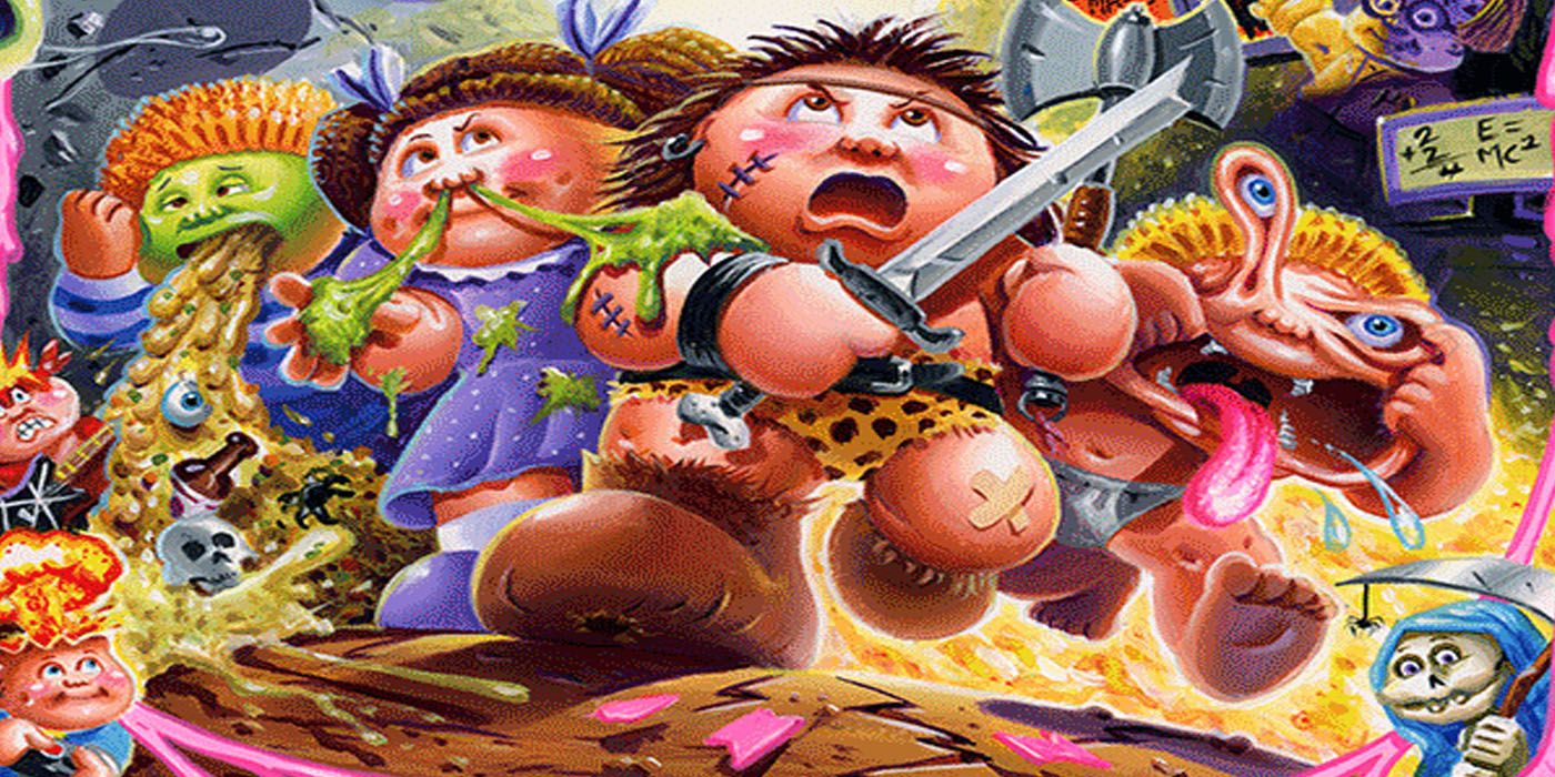 Garbage Pail Kids Mad Mike and the Quest for Stale Gum box art, featuring mike and the other kids wielding weapons.