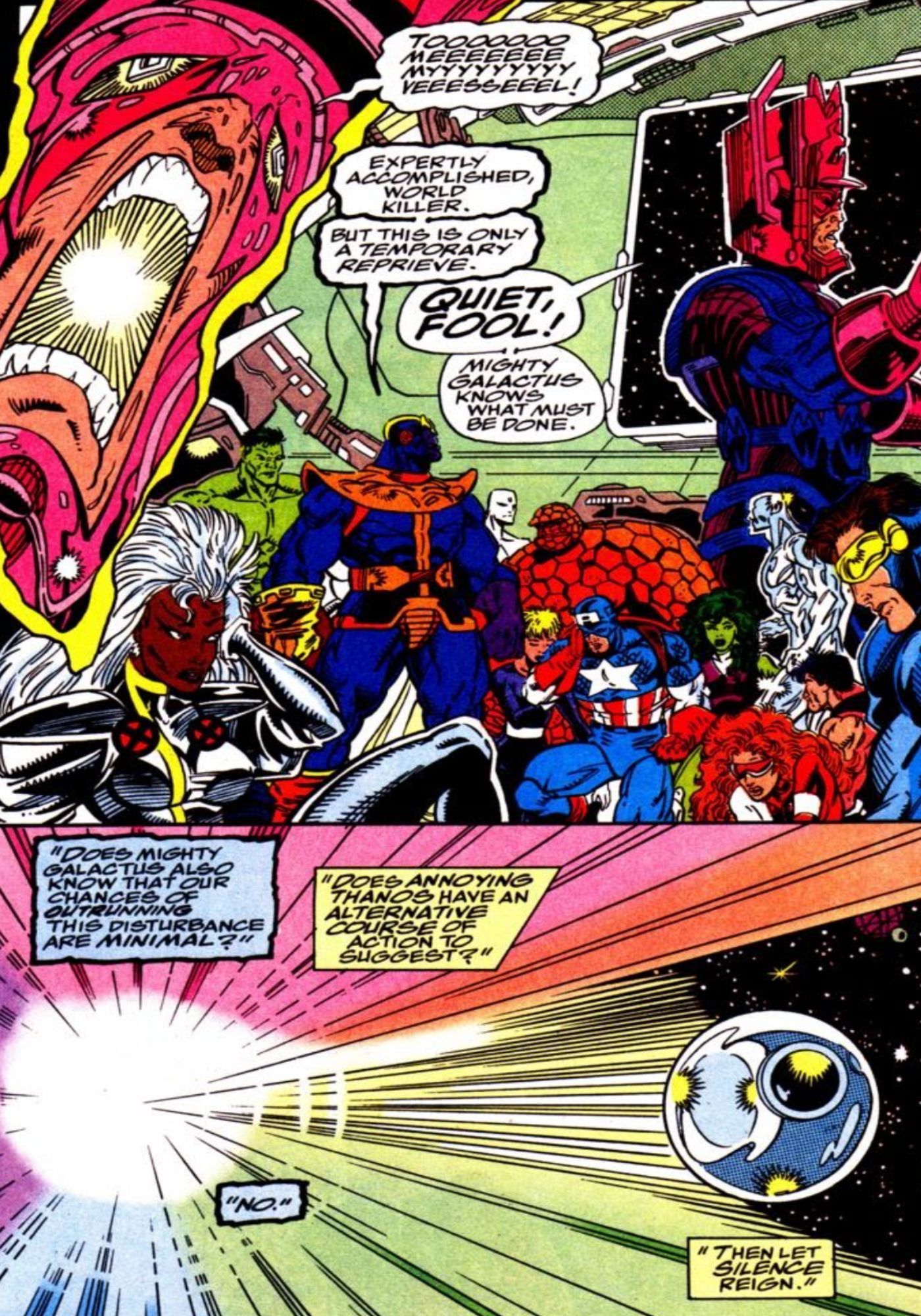 Galactus Tells Thanos Insult Annoying Marvel Comics