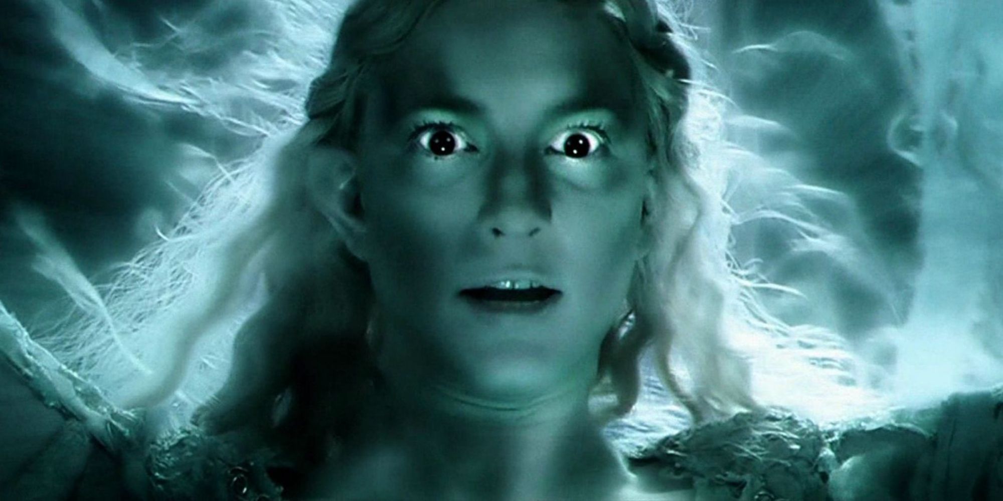 Galadriel as she's offered the one ring in Lord of the Rings.