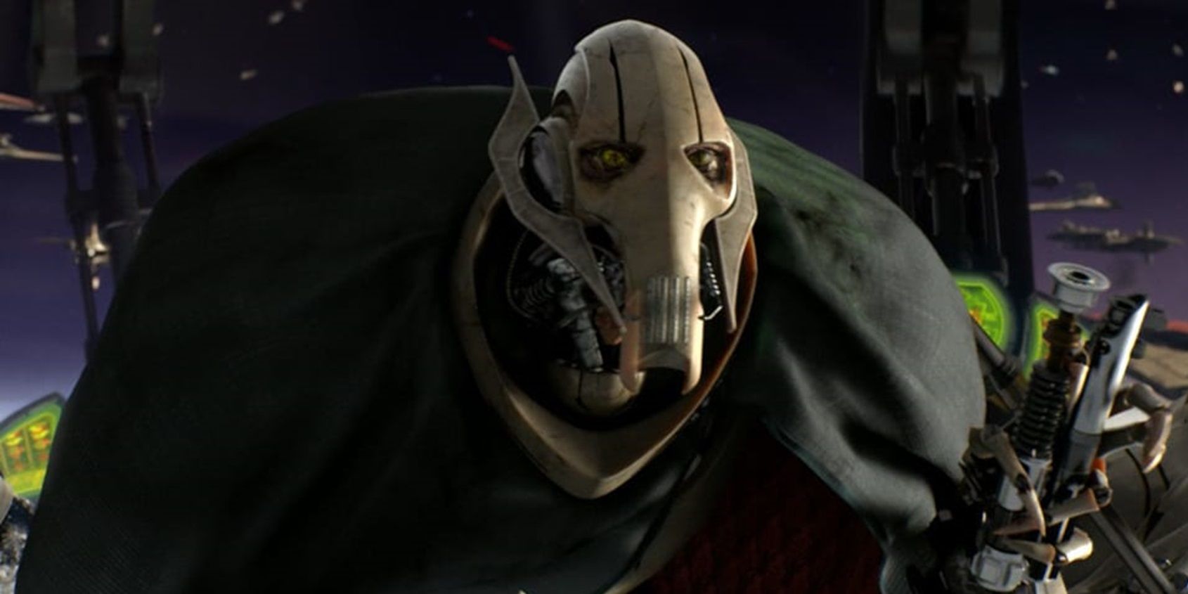 General Grievous on his ship in Revenge of the Sith