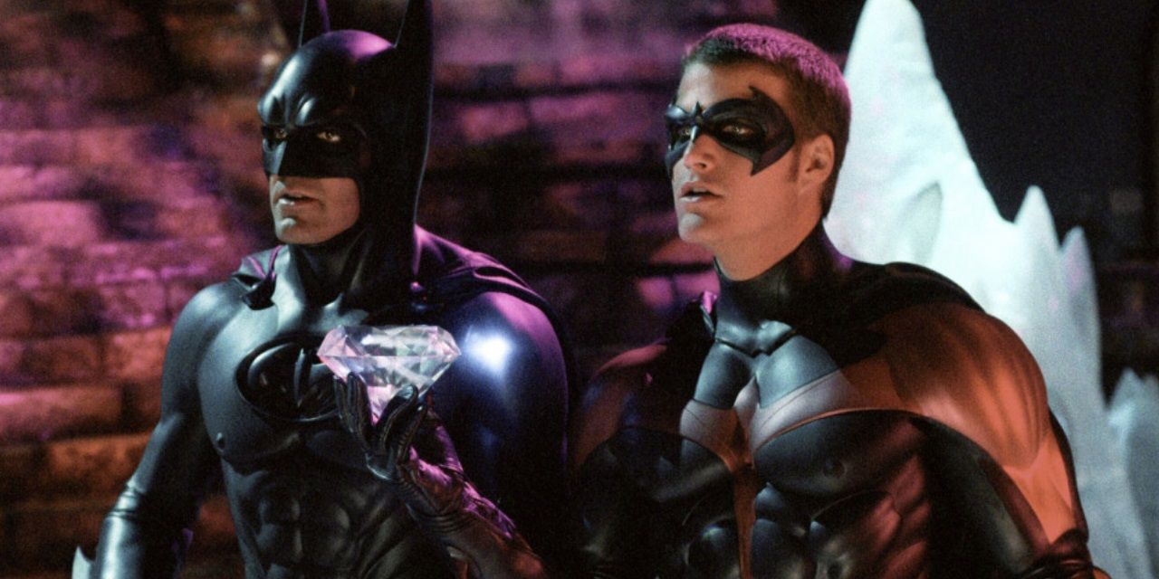George Clooney e Chris O'Donnell em Batman e Robin