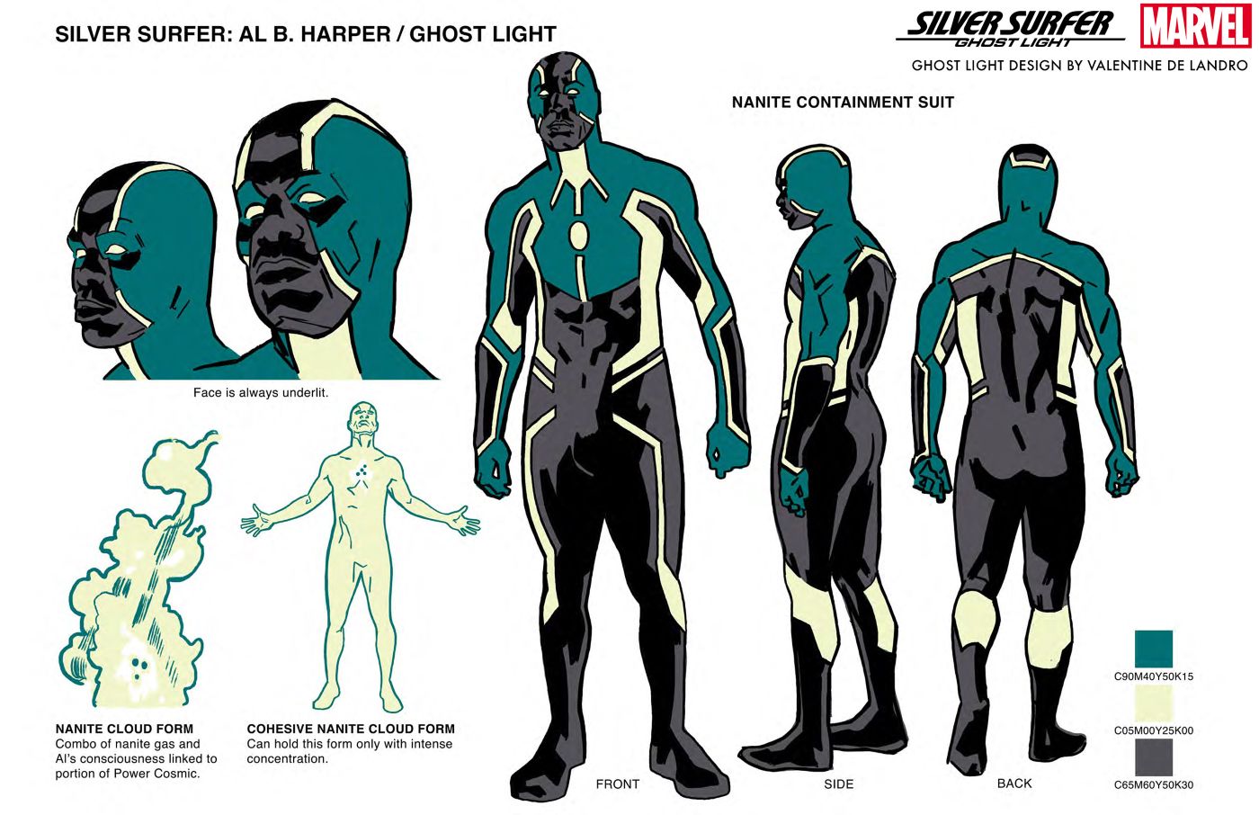 Ghost Light's new design in Marvel Comics