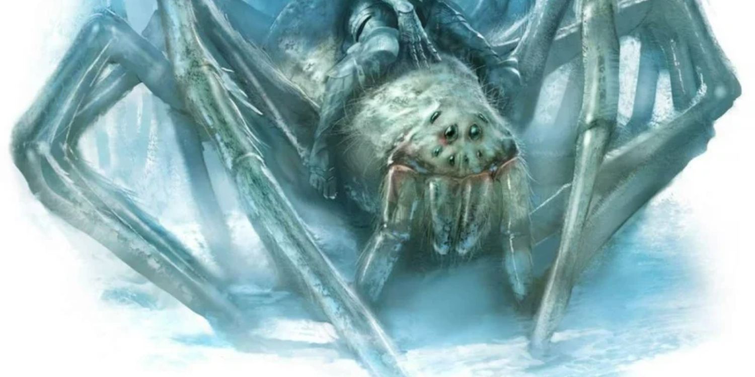 Aranha de Gelo Gigante em As Crônicas de Gelo e Fogo, arte de Marc Simonetti