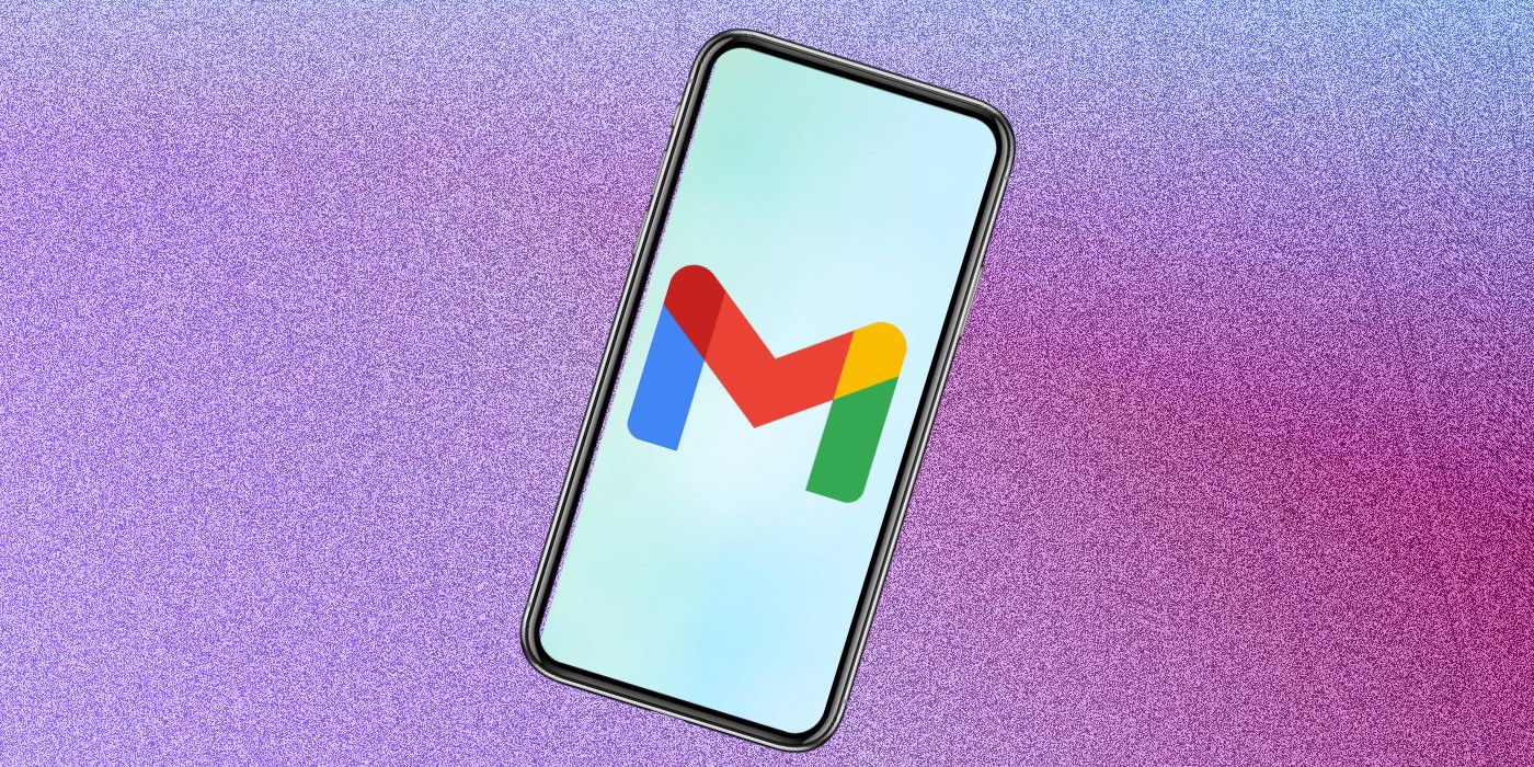 Gmail logo on smartphone custom background