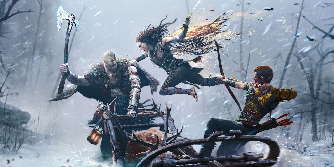 God of War Ragnarok: Odin and Heimdall vs Thor, Freya,Baldur,Magni