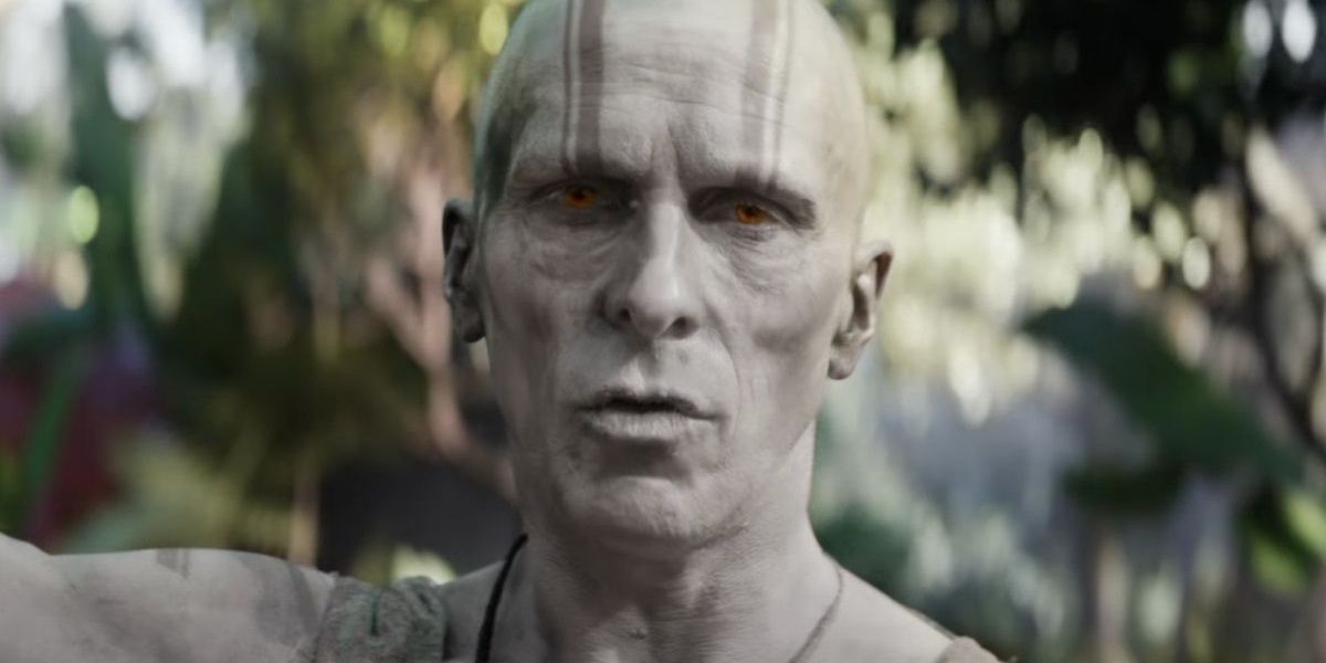 Gorr in a garden in Thor Love and Thunder