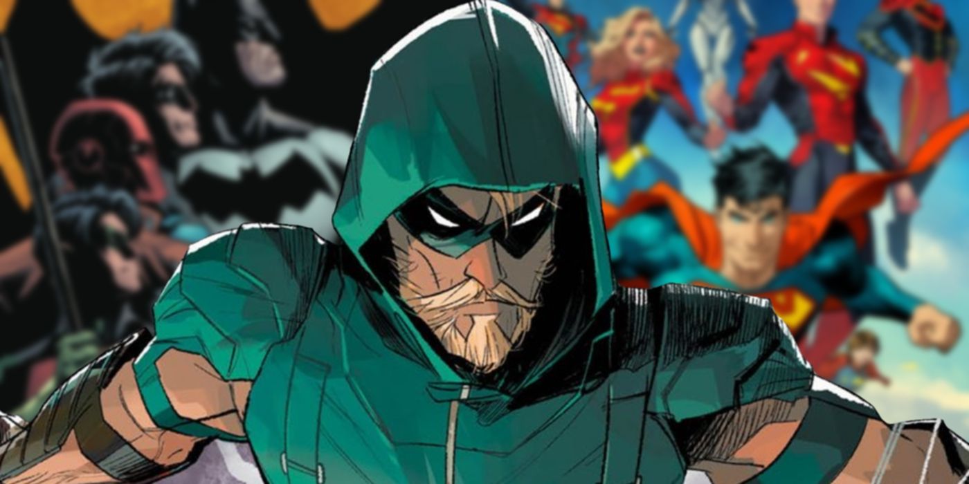 An image of the Arrow looking serious in the DC Comics