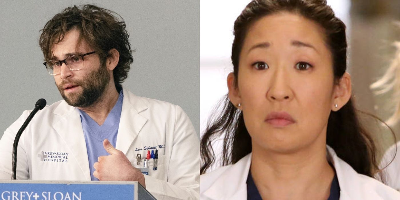 Split image of Levi and Cristina on Grey&rsquo;s Anatomy