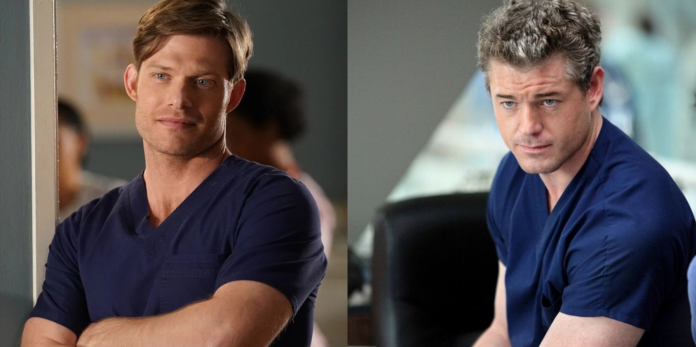 Split image of Link and Mark on Grey&rsquo;s Anatomy