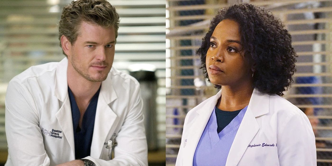 Split image of Mark and Stephanie on Grey&rsquo;s Anatomy